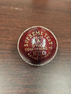  Supreme Test Top Club Cricket Ball Leather(Red) Standard Size