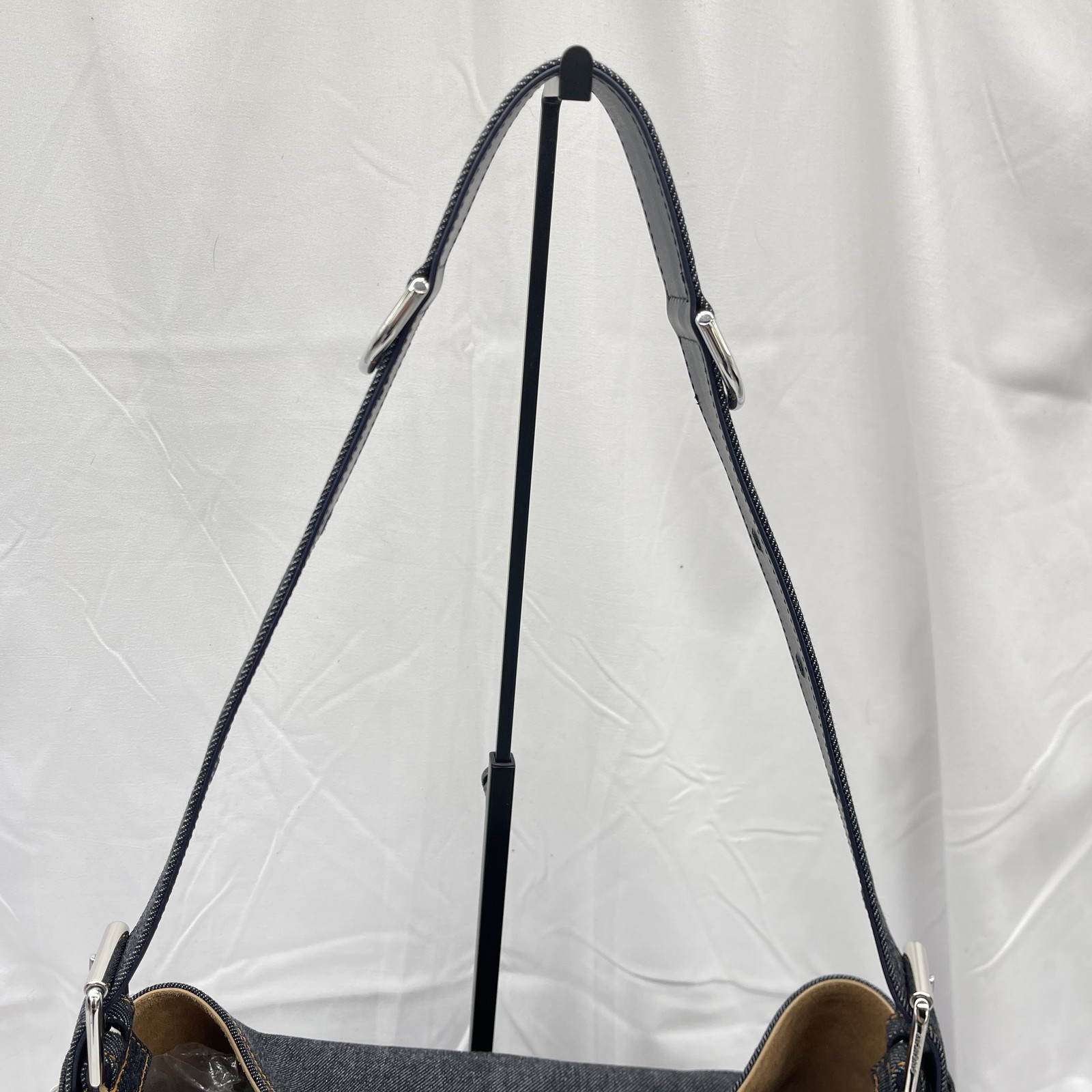 Givenchy Womens Voyou Medium Shoulder Bag Denim Blue thumbnail 6