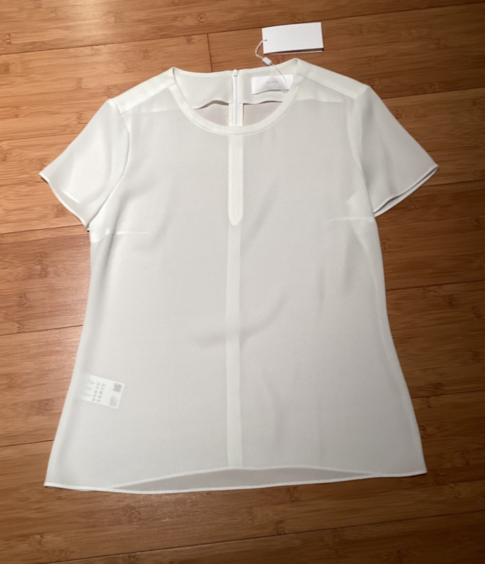 Hugo Boss Ilyna Top Women's White Sleeve Blouse Career Luxury  size S /38 German