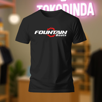 Fountain Boats logo T-Shirt Funny Made In USA S-5XL