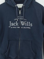 Pull à capuche zippé crop graphique JACK WILLS pour femme UK