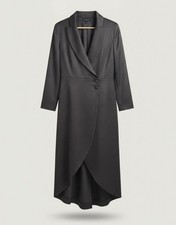 Eloquii Faux Tie Faux Wrap Dress Size 16 Asymmetrical Draping