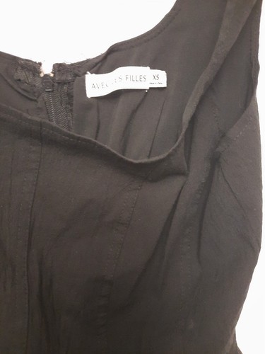 avec les filles xs girls dress black msrp $190 small NWOT-zipper repaired - Picture 4 of 6