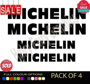 Autocollant Michelin Bibendum - Sticker Pneu - 45 X 6,5 Cm - Vintage