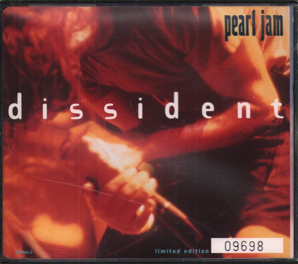Pearl Jam Dissident CD UK Epic 1994 numbered part in z-pack case 6604412
