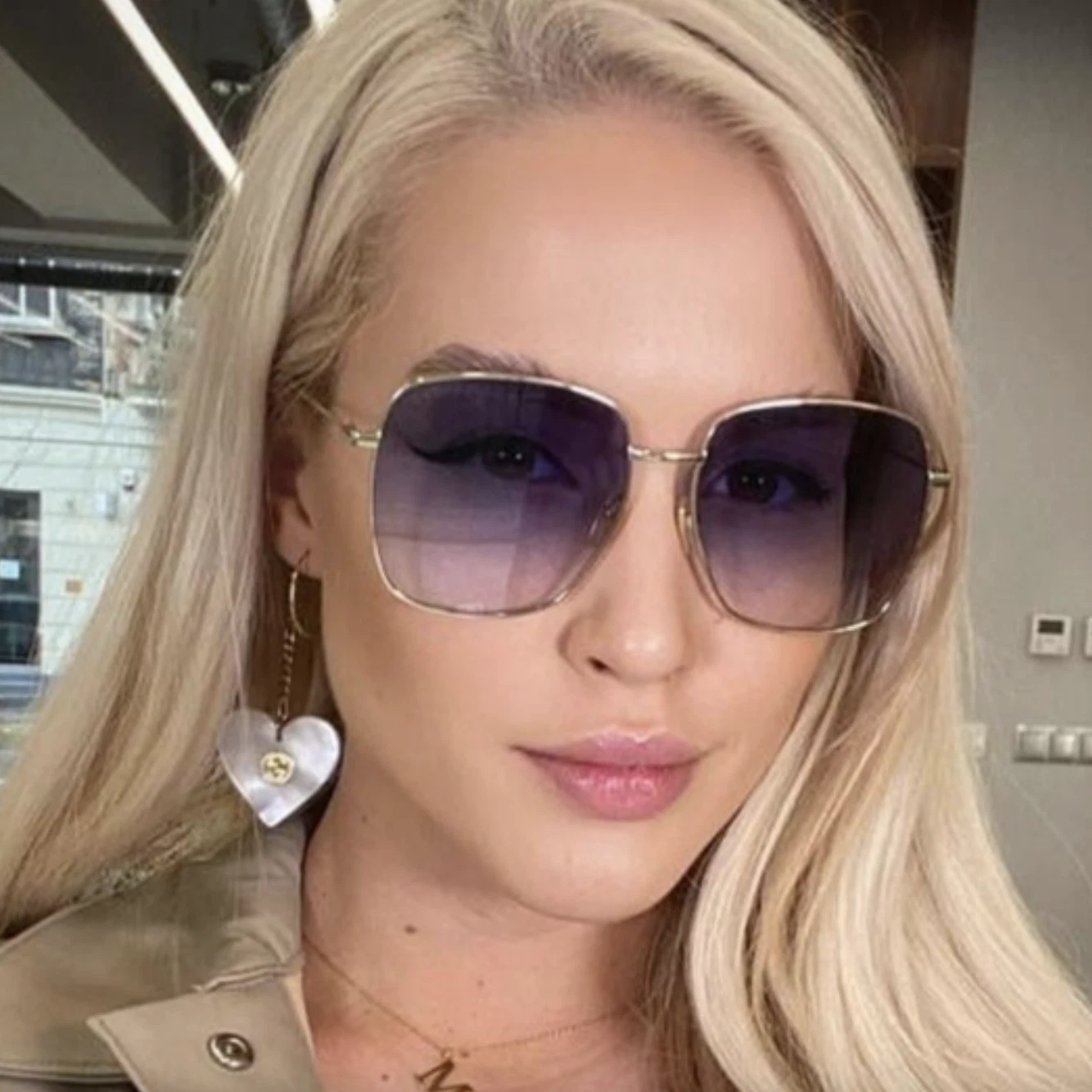 Lunettes de soleil Gucci GG1031S 004 59 59 mm neuves 100 % authentiques