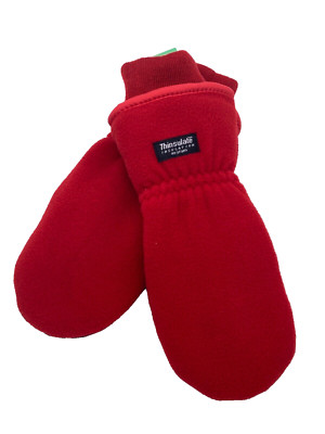 Handschuhe Fäustlinge Kinder Gr. 5,5 rot  Fleece Thinsulate Waterproof Neu