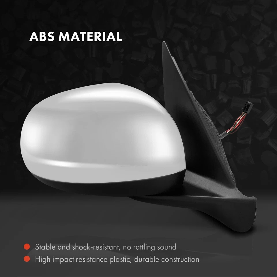2x Espejo retrovisor eléctrico con cromo plegable térmico y manual para Fiat 500L 2014-2019 2020 Foto 4 de 4