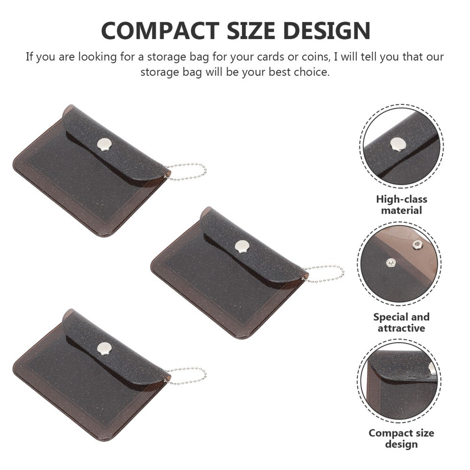 3 Pcs Credit Cards Holder Mini Front Pocket Wallet Clear Miss eBay