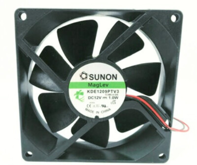 SUNON KDE1209PTV3 cooling fan DC12V 1.0W 9025 9CM 2-wire[M158a]