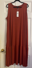 NWT $198 Eileen Fisher Picante Fine Jersey Tiered Dress 1X 3X
