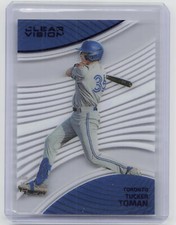 2023 Panini Chronicles #1 Tucker Toman Clear Vision Blue #/50