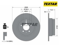 2 St. Bremsscheibe Pro Textar 92066803 FüR Volvo S70 V70 I