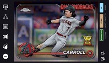 [DIGITAL CARD] TOPPS BUNT 2024 CORBIN CARROLL CHROME REFRACTOR ROOKIE CUP,DBACKS