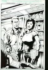 Garcia SPIDER-MAN BREAKOUT 4 pg 5 CROSSFIRE ORIGIN START SPLASH PAGE WITH HOTTIE