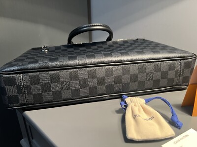 Louis Vuitton Laptop Bag - Porte Document Briefcase - Black Damier
