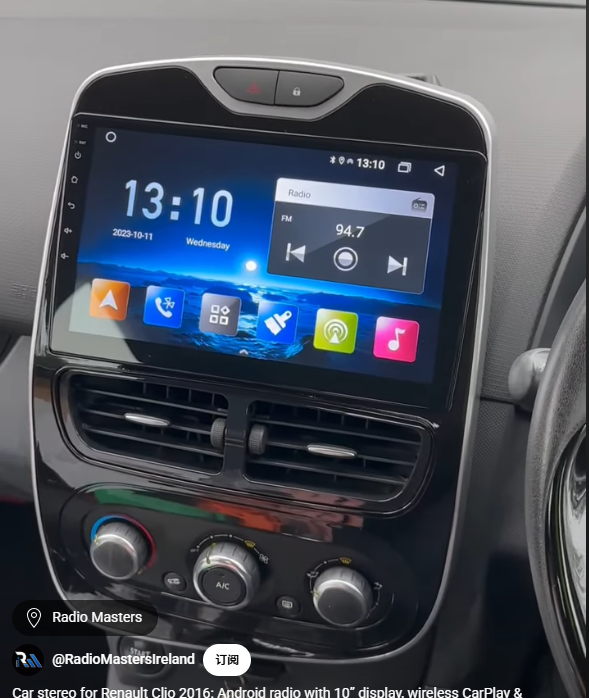 ACAVICA 10.1 Pouces Autoradio pour VW Golf 7 MK7 VII 3 32GB Octa-Core Stéréo Navigation GPS