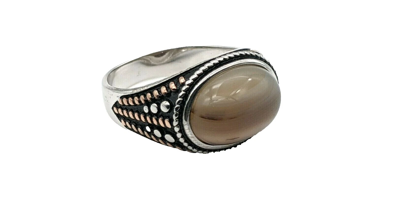 Men's Agate Rings 9 Ring