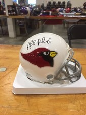 Cardinals Bobby Moore Ahmad Rashad signed Mini Helmet  W/COA 