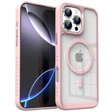 For iPhone 11 12 14 15 16 Pro Max Clear Magnetic Mag Safe Case Shockproof Cover