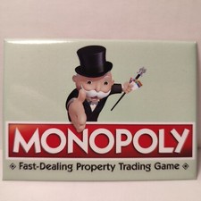 Monopoly Man Fridge Magnet Official Hasbro USA Made Collectible Decor