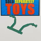 Vtg GI Joe Chameleon REAR FORK original 1984 Zartan vehicle green back part