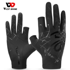 WEST BIKING Summer Cycling Gloves Ice Silk Cool Sport Gloves Fish Mittens