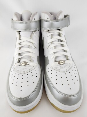 Vintage Nike 2001 Air Force 1 Mid B 624039-102 Size 11.5  Sneaker Shoe One White Vintage Nike 2001 Air Force 1 Mid B 624039-102 SZ 11.5  main image 2