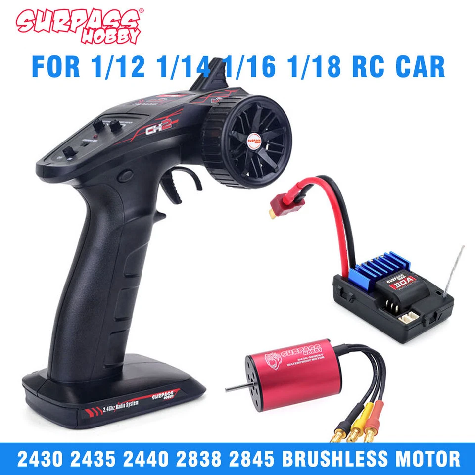 SURPASS HOBBY RC Transmitter Receiver Motor ESC Comb for 1/12 1/16 1/18 RC Car - Image 2 of 4