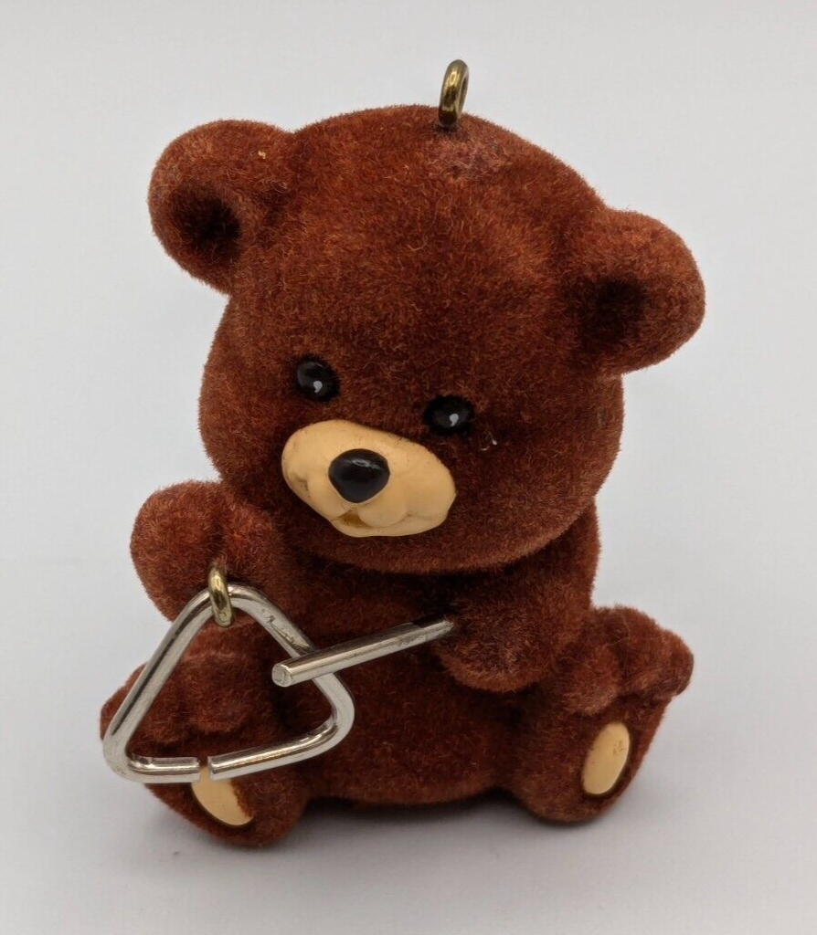 1989 Handcrafted Hallmark Keepsake Bear-I-Tone Ornament