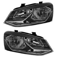 Halogenscheinwerfer Set Mit Motor FüR VW Polo 6R 6C 6R_ H7 H7 W5W WY21W