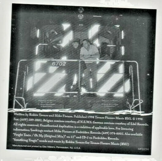 Robbie Tronco Fright Train Limited Edition Remixes CD Original Extended Mix Foto 2 de 4