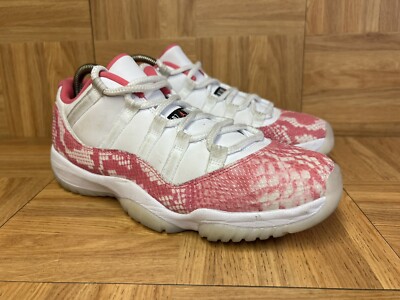 pink snakeskin 11s