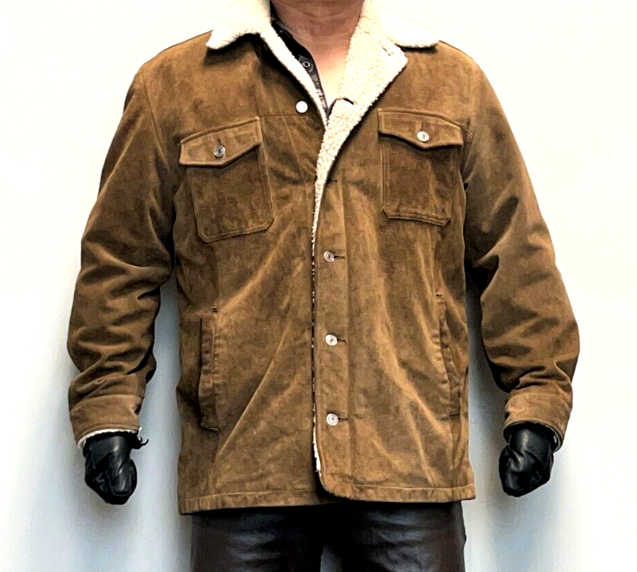 ジャケット・アウター GAP Leather Suede Tailored Jacket Y2k 'gap' Suede Leather Faux Shearling Lined Jacket / Medium - Etsy
