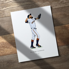 Sergio Romo San Francisco Giants Baseball 8x10 Print Poster Art Illustrated