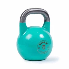 Titan Fitness 24 KG Competition Kettlebell, Color-Coded Teal, 35mm Grip