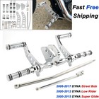 Chrome Forward Control Footpeg For Harley Dyna Super Glide Low Rider Street Bob