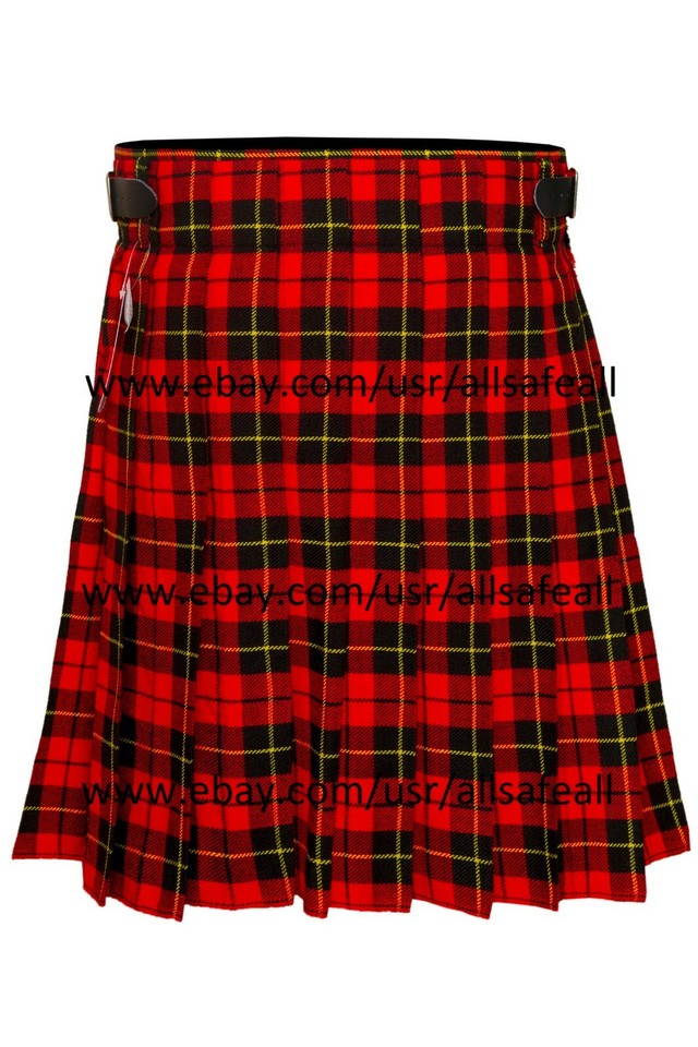 Set Da Kilt Scozzese Da Uomo Tradizionale Highland Per Gonna/Kilt Pin/Fibbia Per Cintura/Sporran - Foto 13