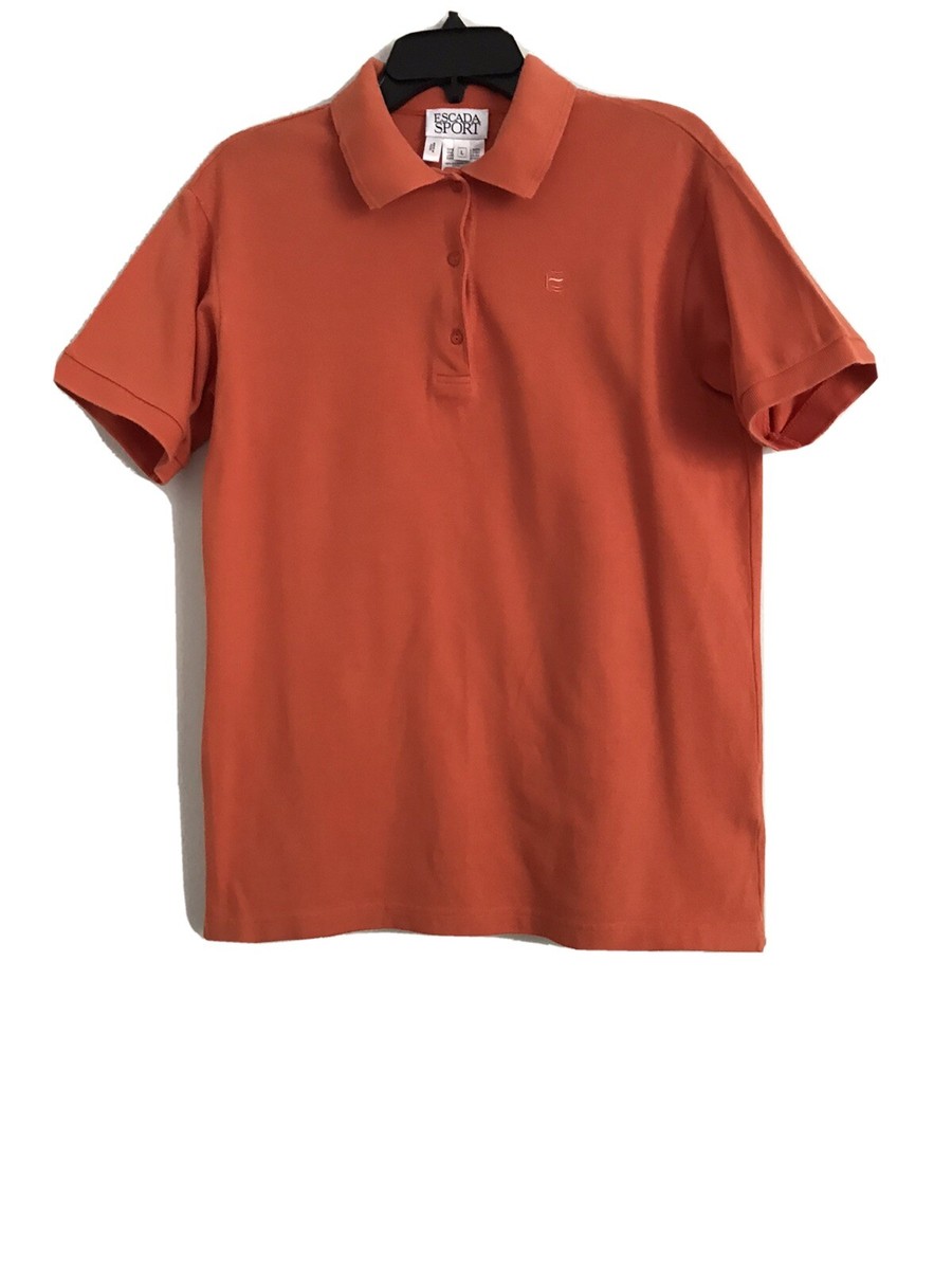 ESCADA SPORT 100% COTTON ORANGE SHORT SLEEVE MEN'S T-SHIRT SIZE L