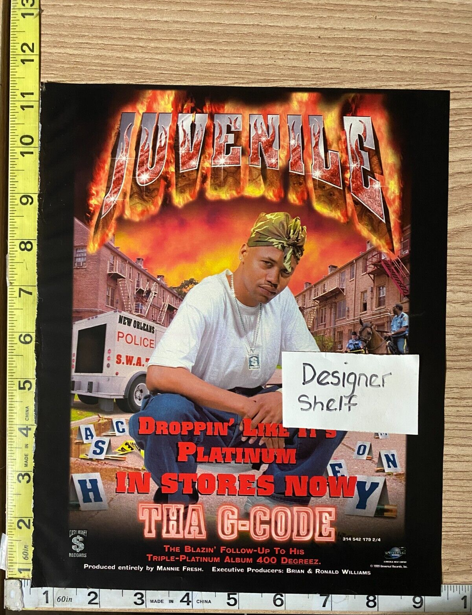 Juvenile Musician Tha G-Code Album Promo 1999 Magazine Print