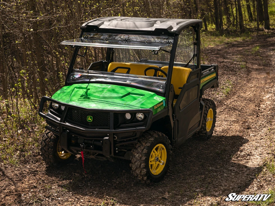 Устойчивое к царапинам откидное ветровое стекло SuperATV для John Deere Gator XUV 835/865 - Изображение 3 из 4
