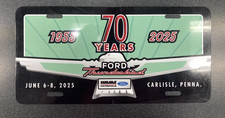 Carlisle Ford Nationals 2025- 70th Anniversary Of The Thunderbird License Plate Carlisle Ford Nationals 2025- 70th Anniversary Of The Thunderbird License Plate