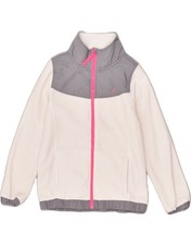 NAUTICA Girls Fleece Jacket 8-9 Years Medium White Polyester FU06