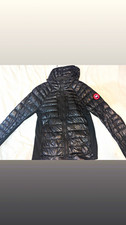 Canada Goose Men's Black Puffer Jacket S Full Zip Logo Patch Stand-Up 2712M