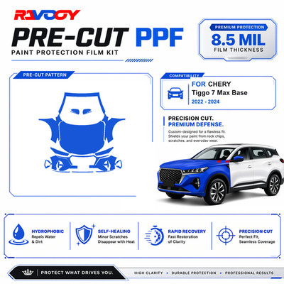 Precut PPF Clear Bra Kit For CHERY Tiggo 7 Max Base 2022-2024