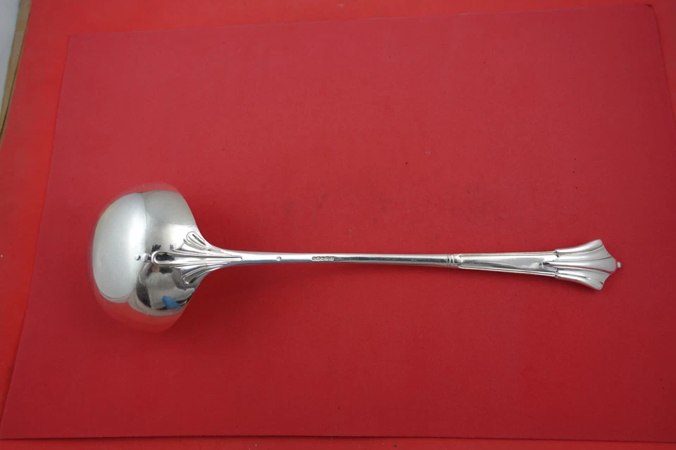 Cucharón sopa inglés de plata esterlina Albany de Mappin and Webb 7,8 oz 14" Foto 2 de 2
