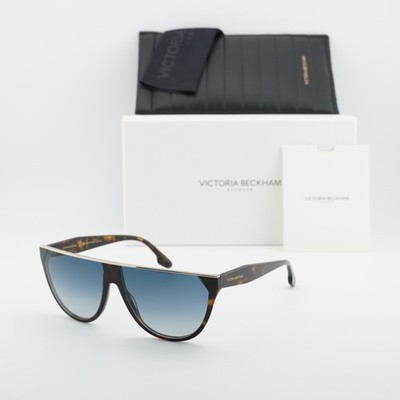 New Victoria Beckham VB682S 234 Dark Havana/Blue Gradient 61 