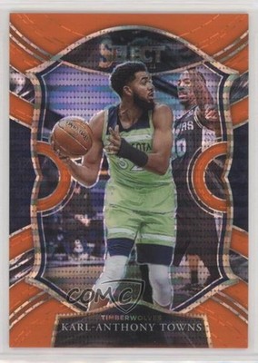 2020 Select Concourse FOTL Neon Orange Pulsar Prizm 6/15 Karl-Anthony Towns 11jf