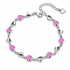 Genuine 925 Sterling Silver Ankle Bracelet Women Anklet Foot Jewelry Chain Beach