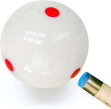 3A Grade 6-Red Dot Billiard Training Cue Ball, 2.25" Standard Size Pool Pract...